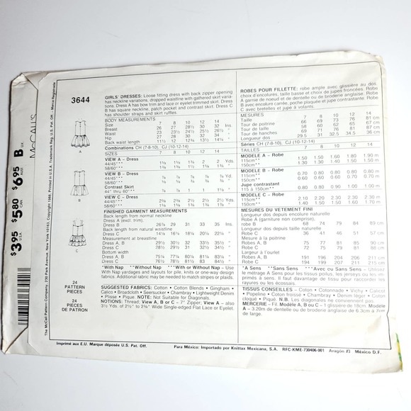 Vintage | Girls Dress Sewing Pattern - Picture 4 of 5